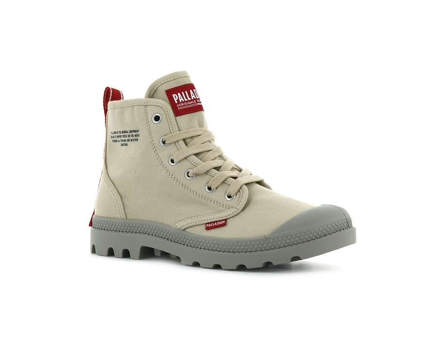 Khaki Palladium Pampa Hi | JYO357HM